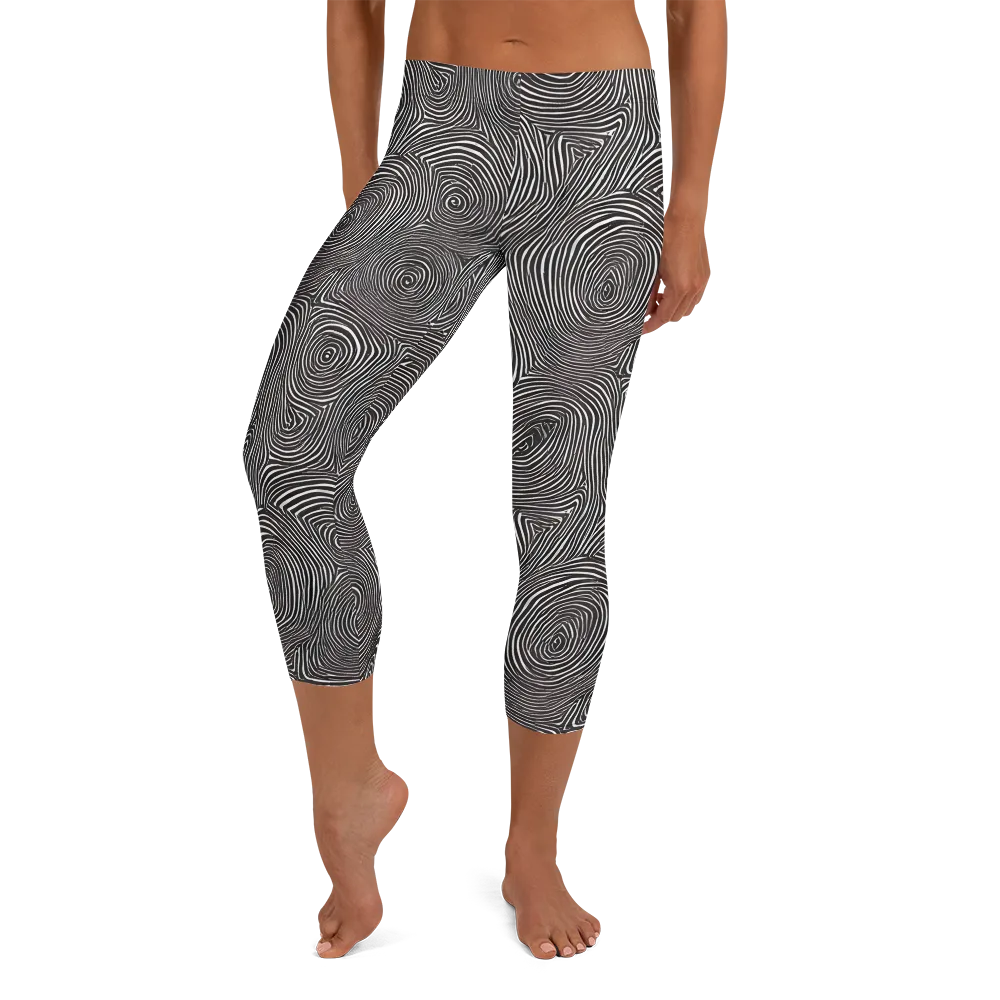 Obsidian Rings on Capri Leggings — Front