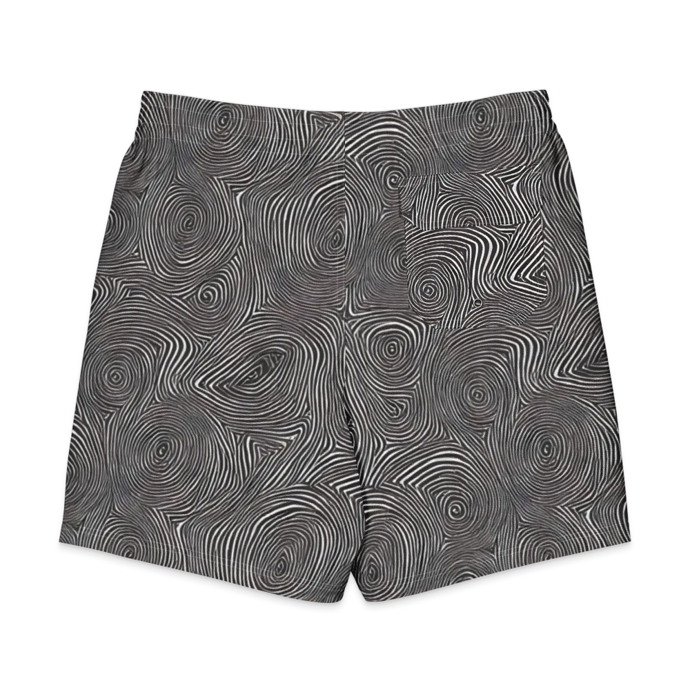 Obsidian Rings on Men's Board Shorts — Back