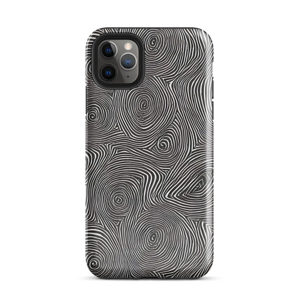 Obsidian Rings on Tough Case for iPhone® — Front