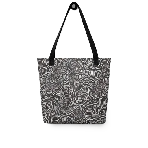 Obsidian Rings on a Tote Bag