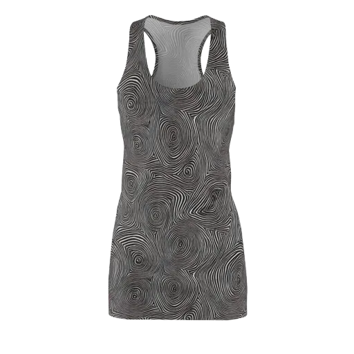 Obsidian Rings on a Racerback Dress