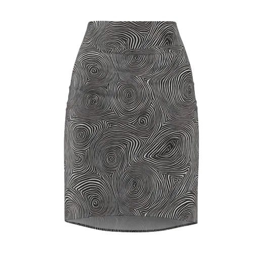 Obsidian Rings on a Pencil Skirt