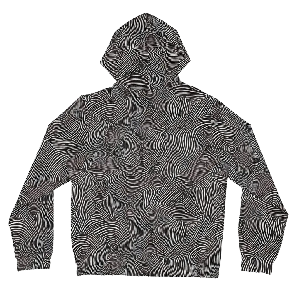 Obsidian Rings on Women's Full-Zip Hoodie — Back