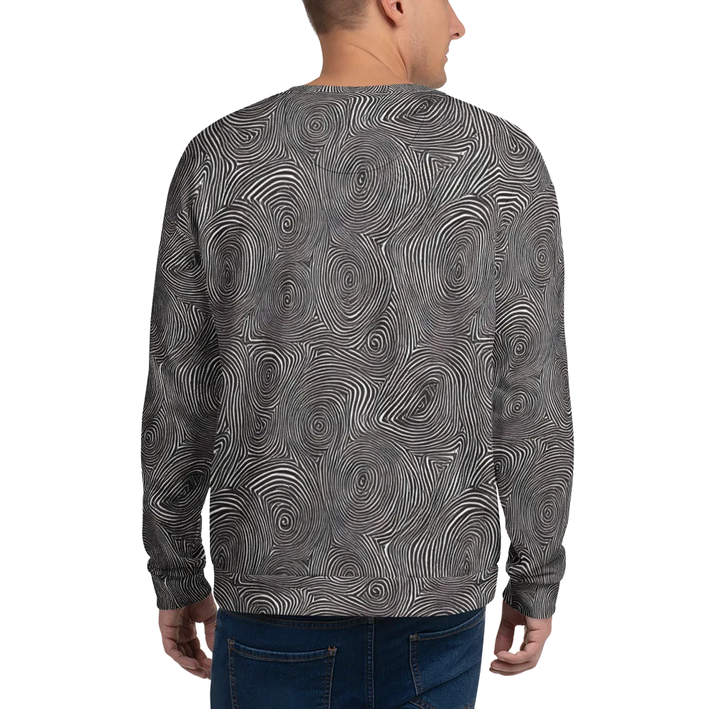 Obsidian Rings on Sweatshirt — Back