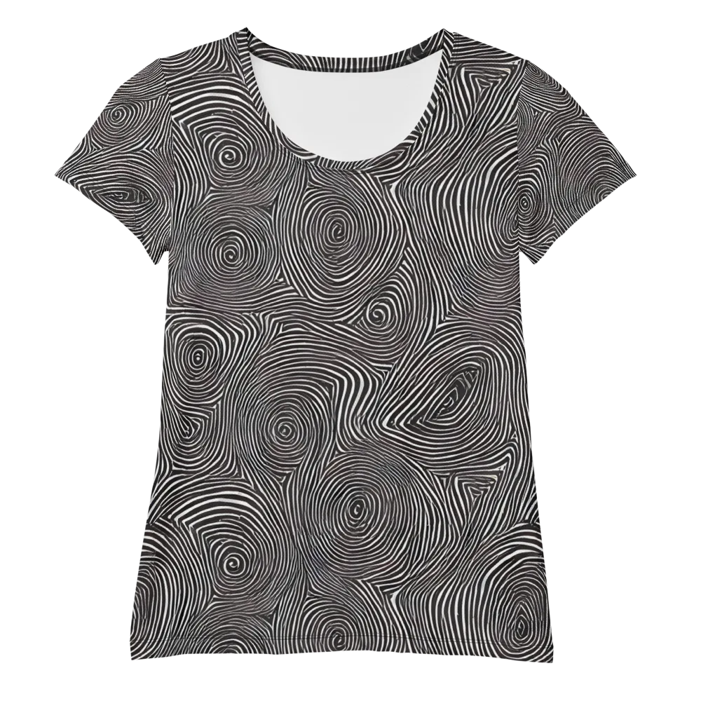 Obsidian Rings on Women's Athletic T-Shirt — Front