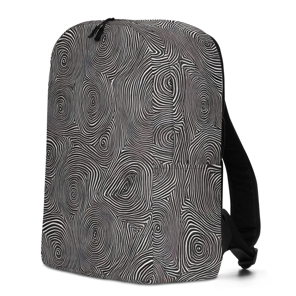 Obsidian Rings on Minimalist Backpack — Left
