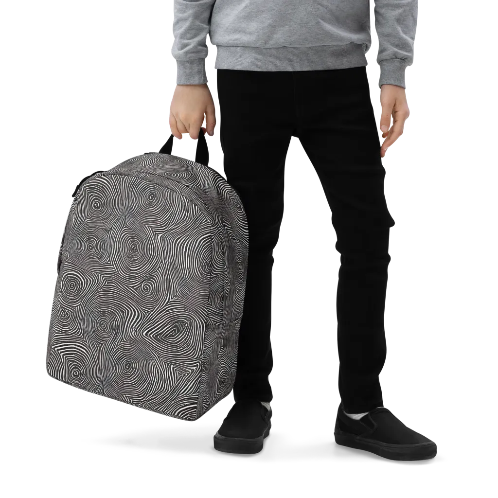 Obsidian Rings on Minimalist Backpack — Zoomed-in