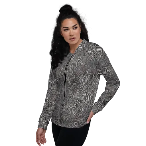 Obsidian Rings on a Bomber Jacket