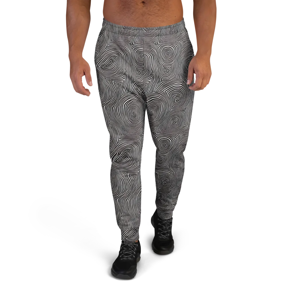 Obsidian Rings on Men's Joggers — Front