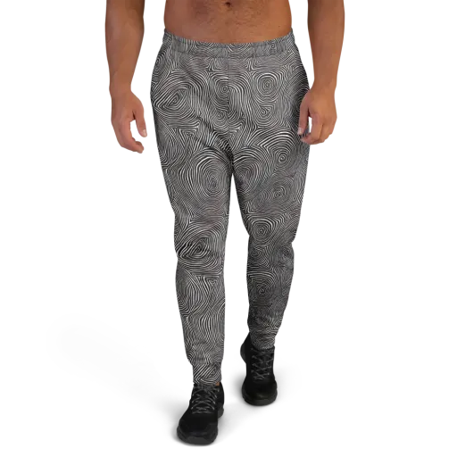 Obsidian Rings on a Men's Joggers
