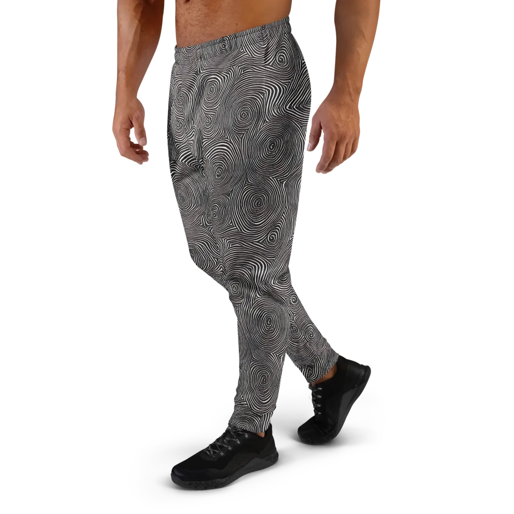 Obsidian Rings on Men's Joggers — Left
