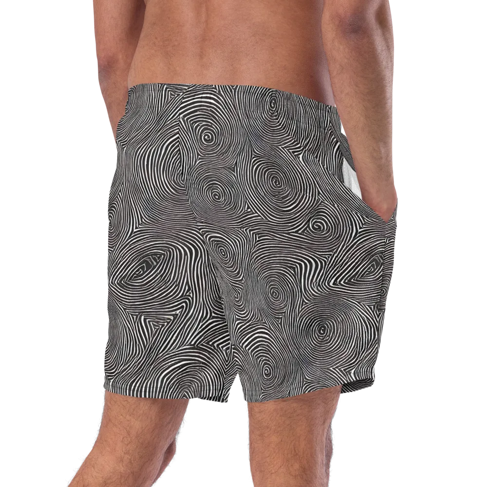 Obsidian Rings on Swim Trunks — Right Back