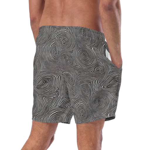 Obsidian Rings on a Swim Trunks