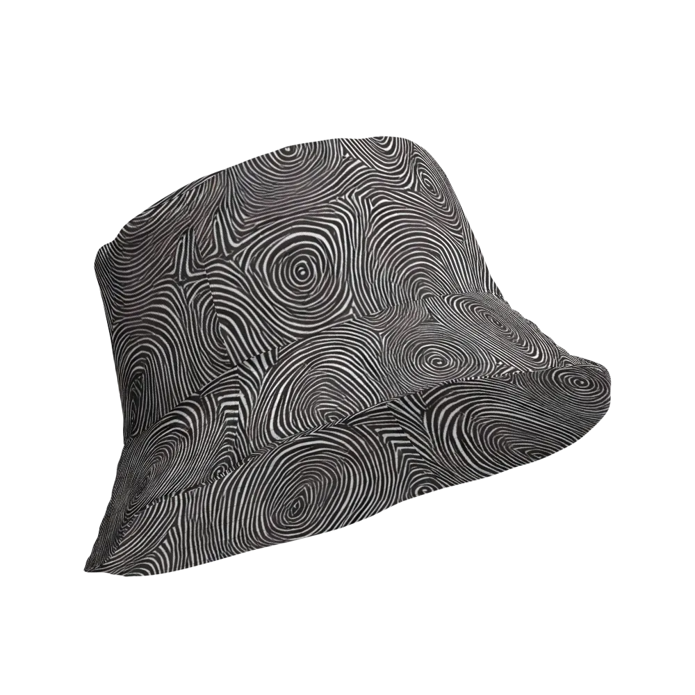 Obsidian Rings on Reversible Bucket Hat — Product details Outside