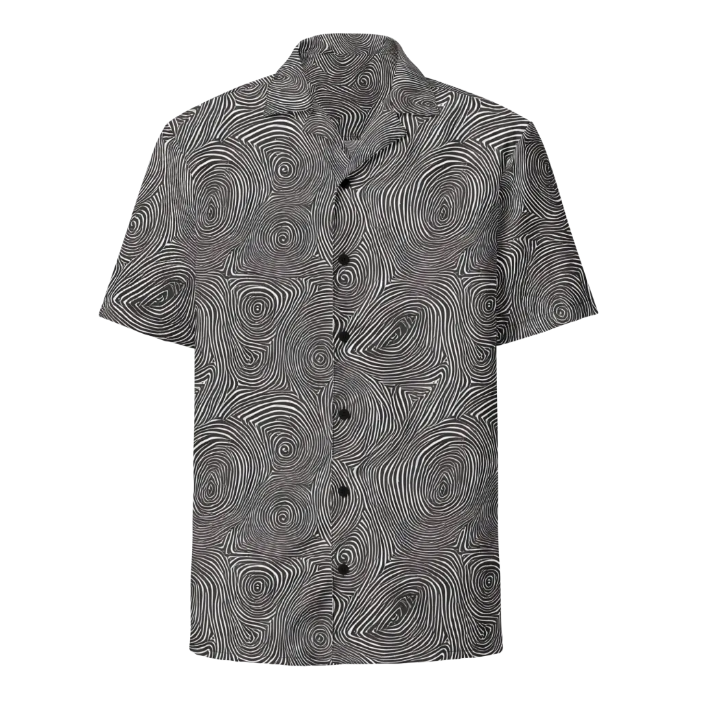 Obsidian Rings on Button Shirt — Front