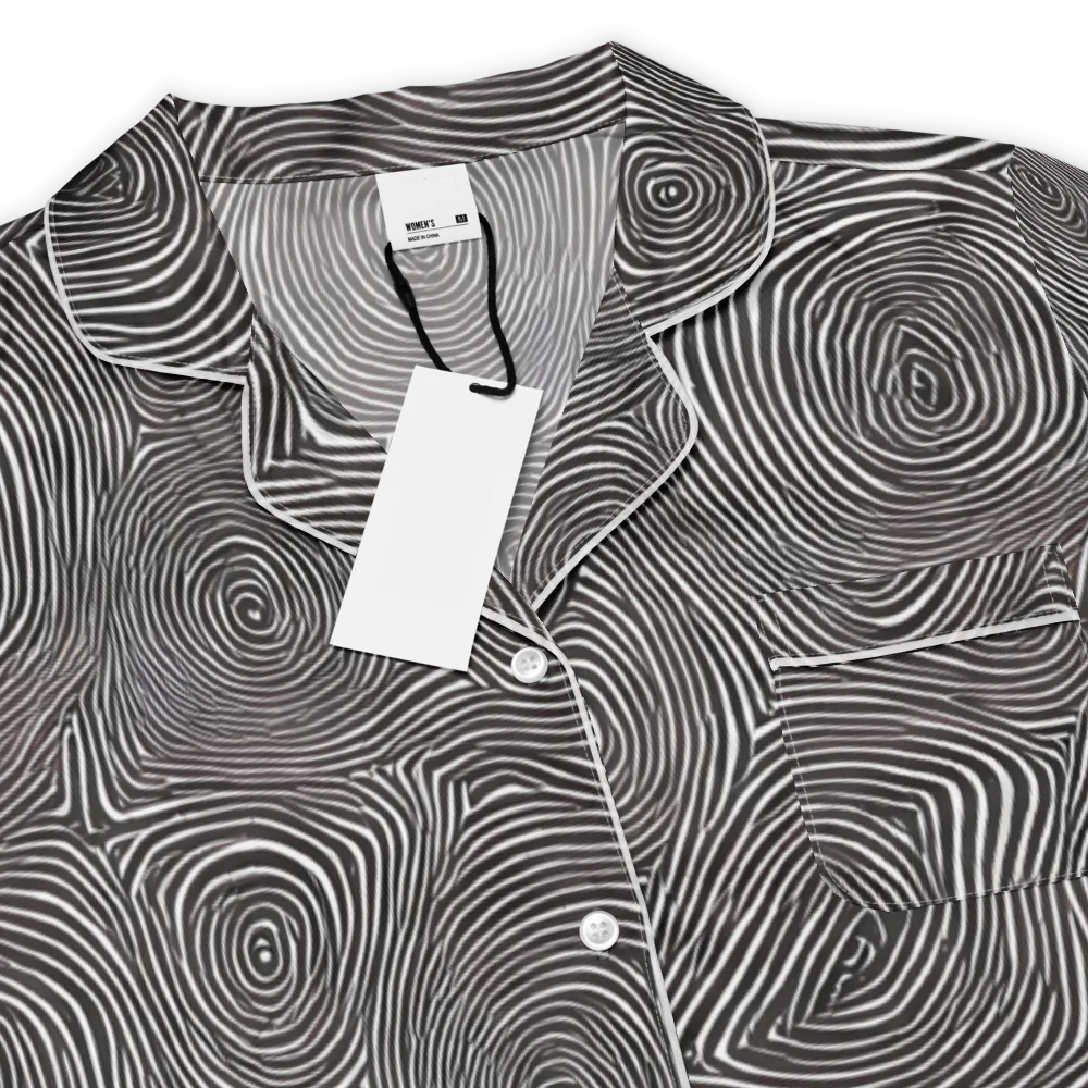 Obsidian Rings on Women's Short Sleeve Pajama Top — Product details
