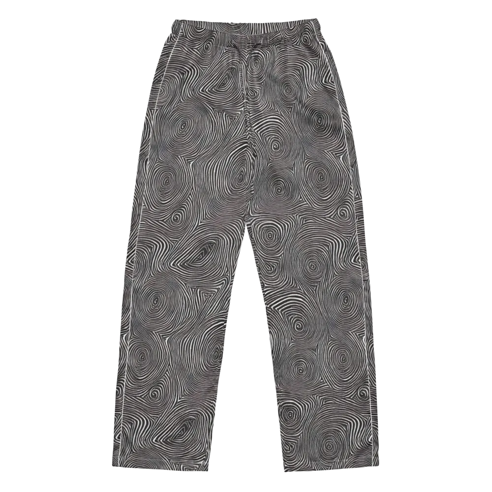 Obsidian Rings on Women's Pajama Pants — Front