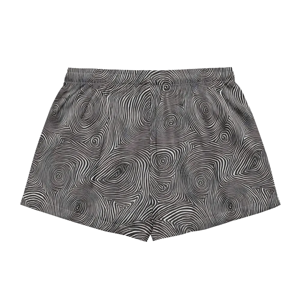 Obsidian Rings on Women's Pajama Shorts — Back
