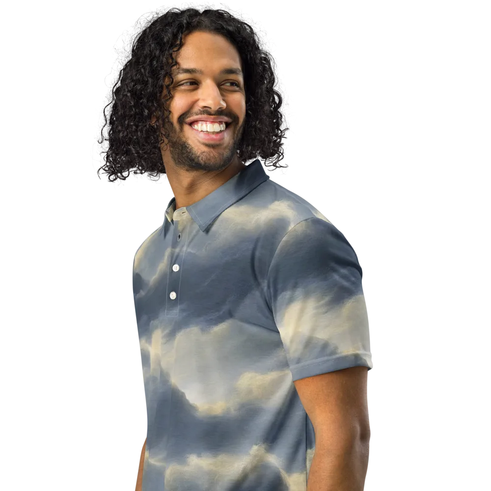 Cloudwater on Men's Slim Fit Polo Shirt — Left Front