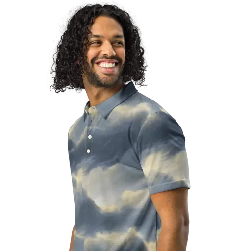 Cloudwater on a Men's Slim Fit Polo Shirt
