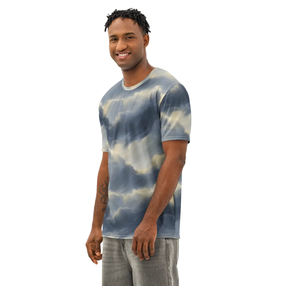 Cloudwater on Men's Cotton Crew Neck T-Shirt — Left Front