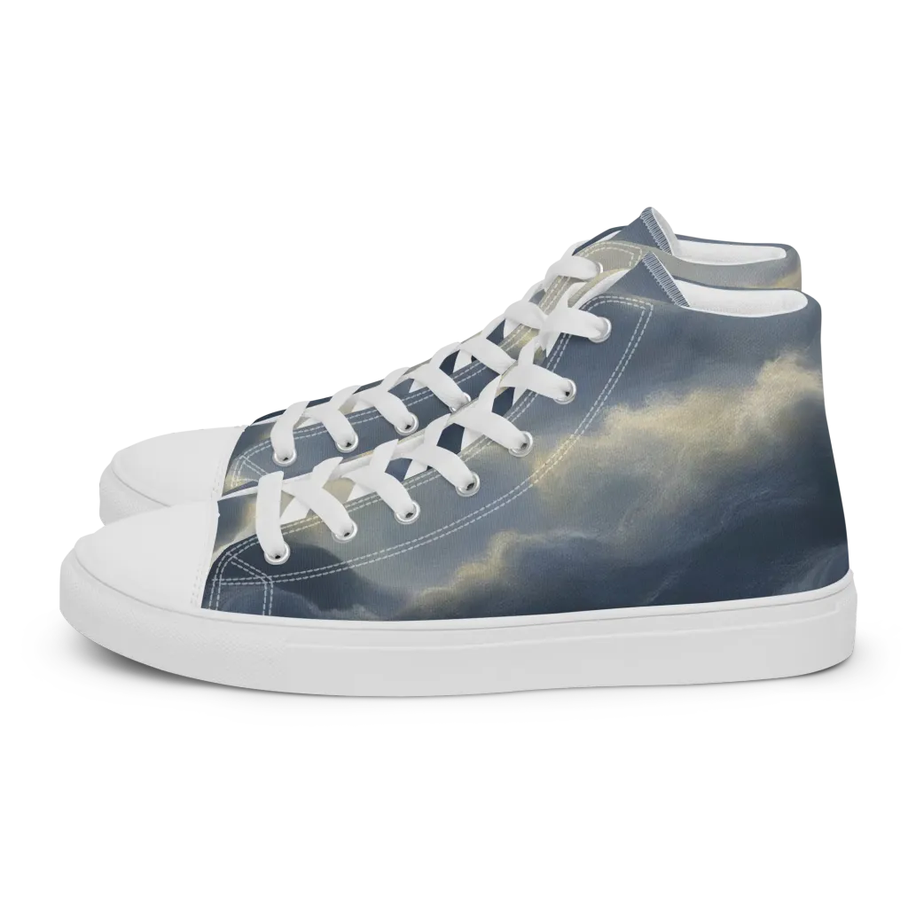 Cloudwater on Men's High Top Canvas Shoes — Left