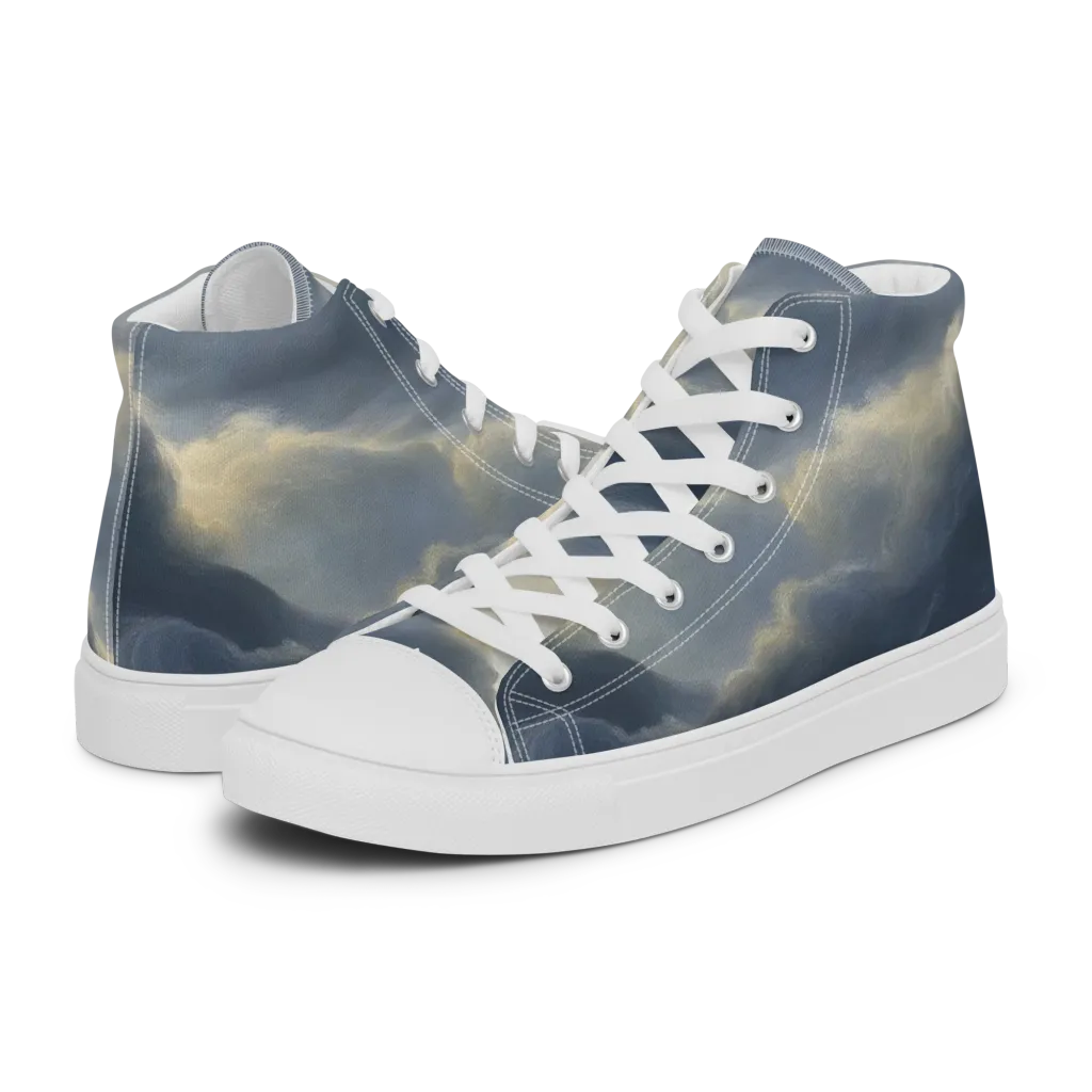Cloudwater on Men's High Top Canvas Shoes — Left