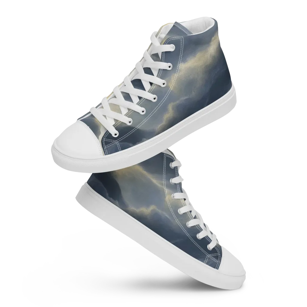 Cloudwater on Men's High Top Canvas Shoes — Front