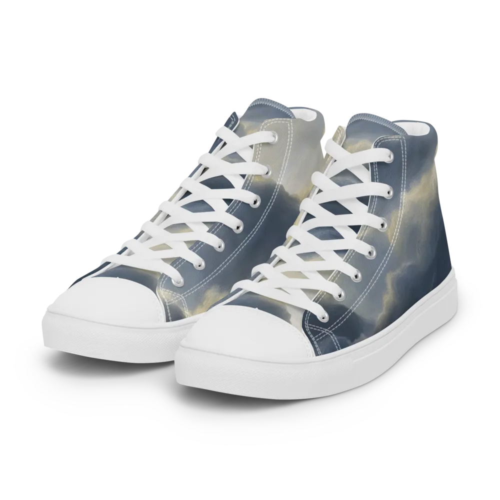 Cloudwater on Women's High Top Canvas Shoes — Left Front