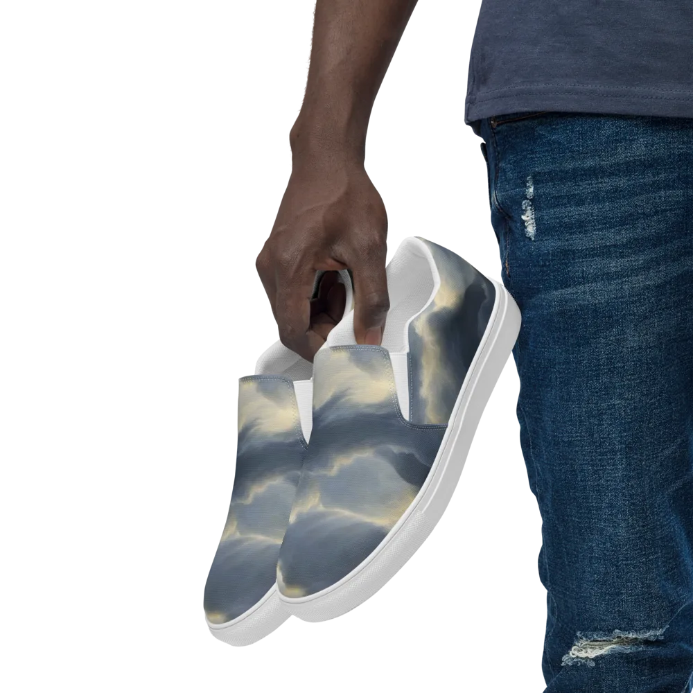 Cloudwater on Men's Slip-On Canvas Shoes — Left Front
