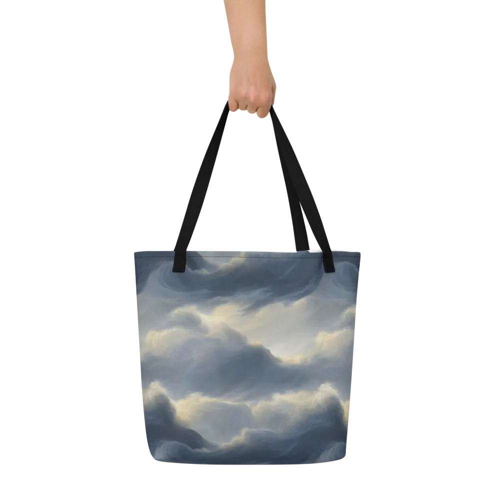 Cloudwater on Large Tote Bag W/ Pocket — Front
