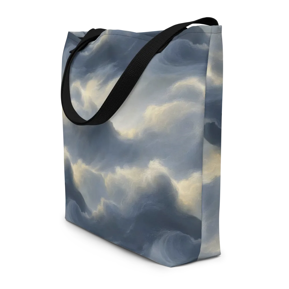 Cloudwater on Large Tote Bag W/ Pocket — Front