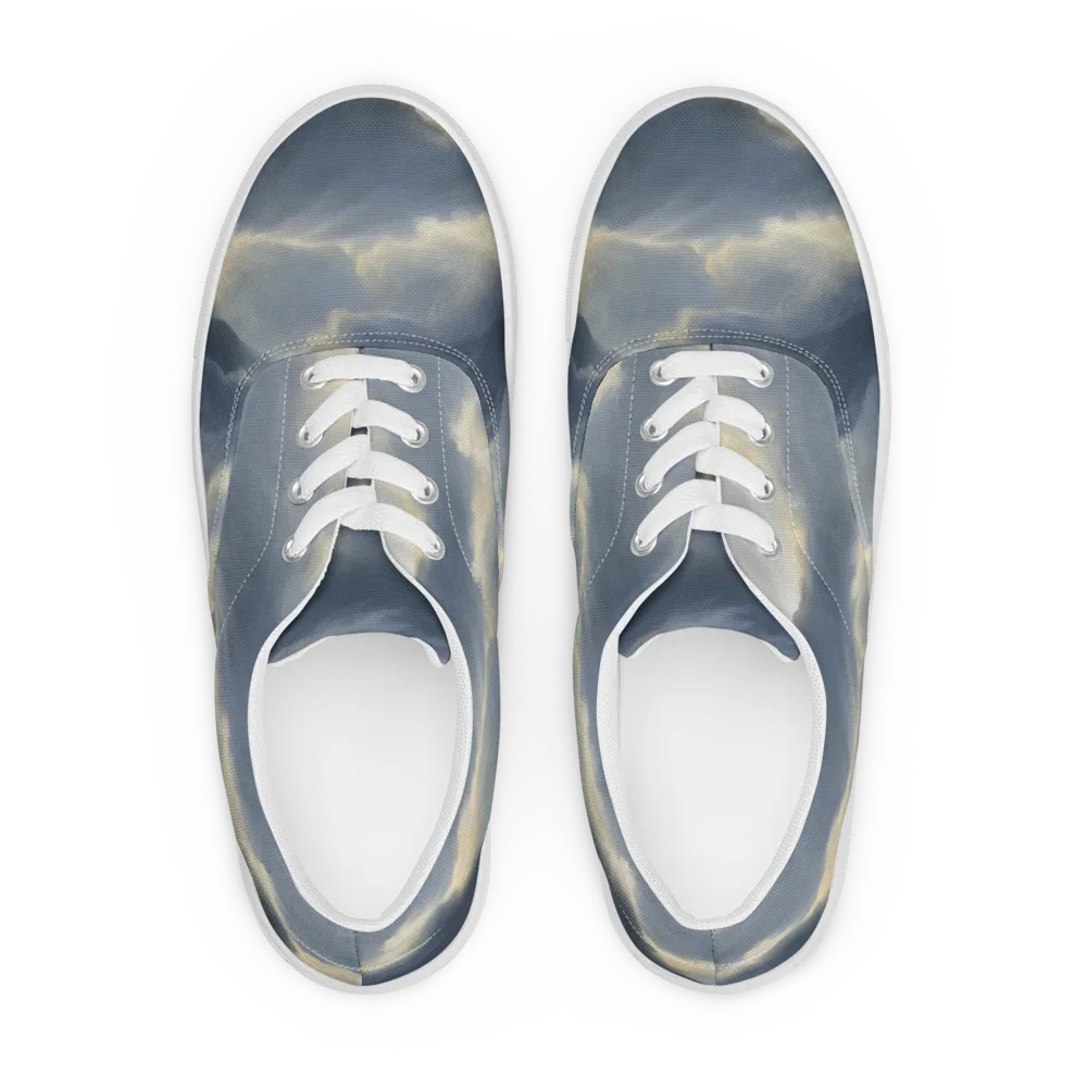 Cloudwater on Men's Lace-Up Canvas Shoes — Front
