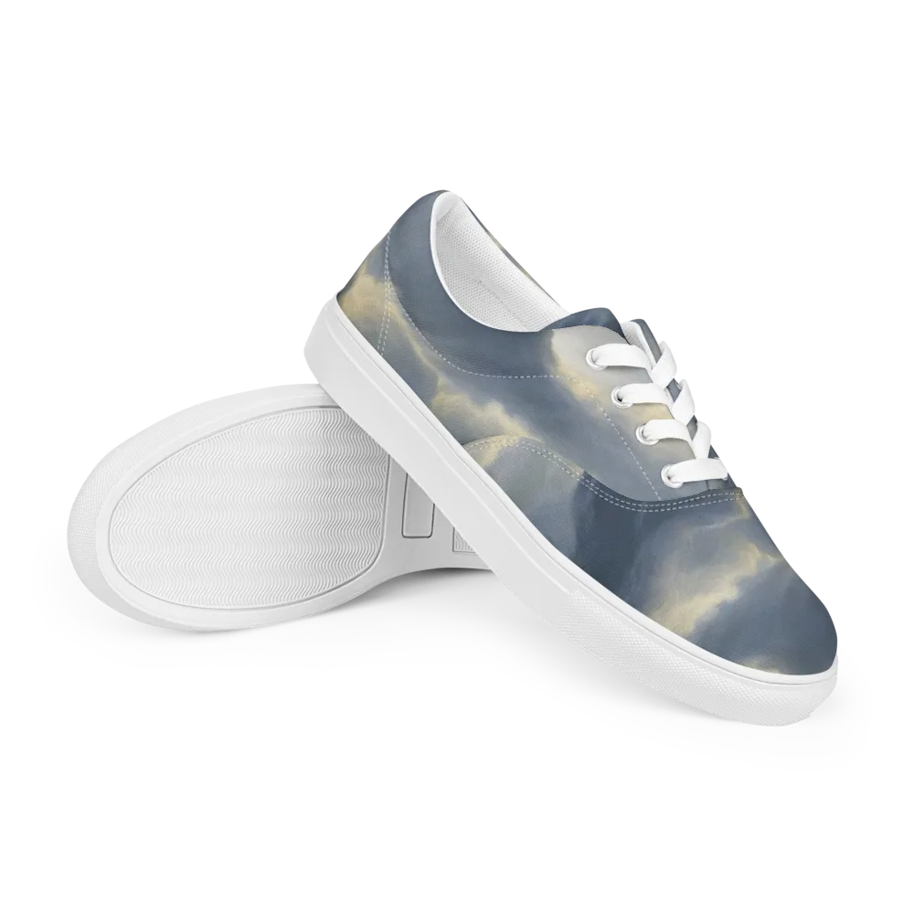 Cloudwater on Men's Lace-Up Canvas Shoes — Right Front