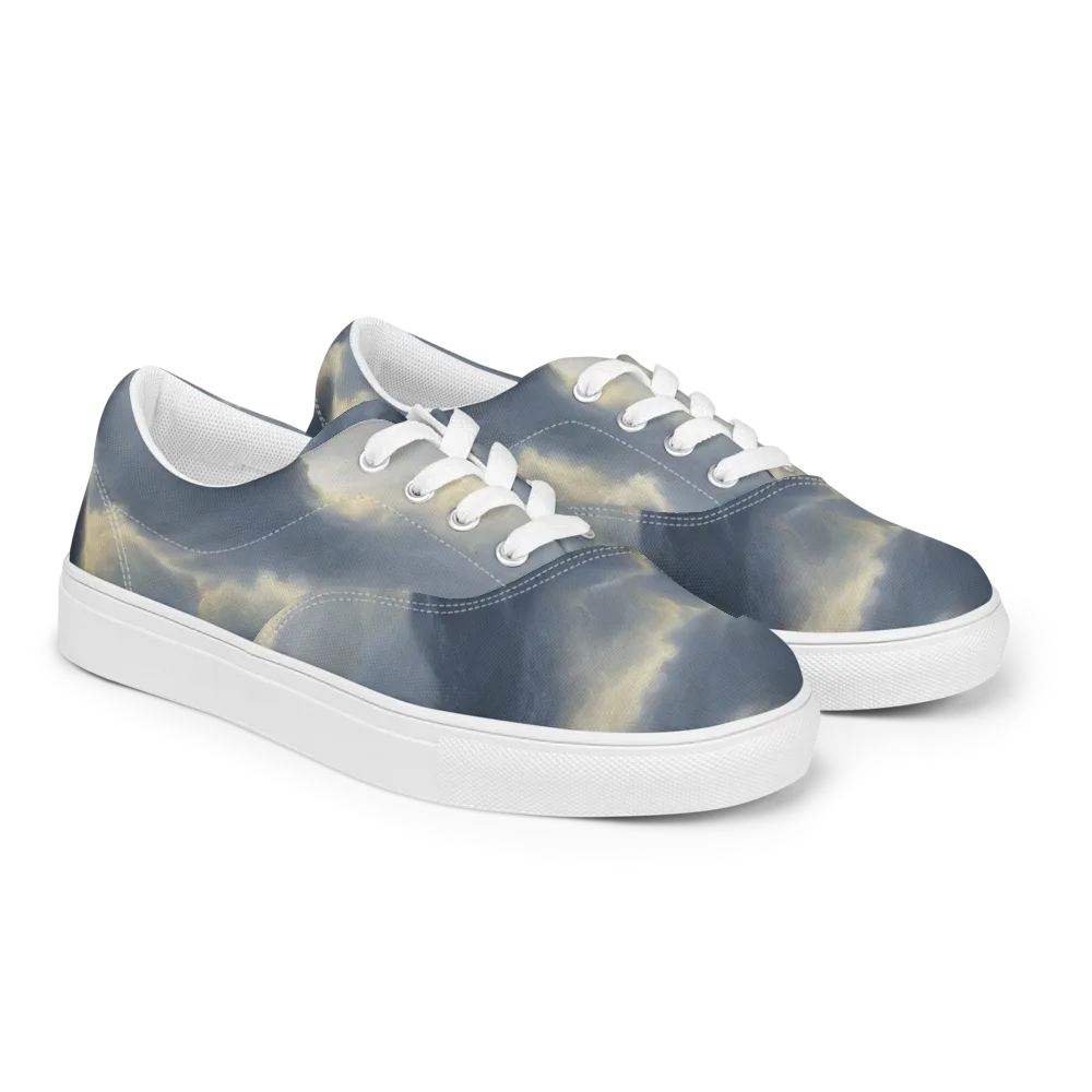 Cloudwater on Men's Lace-Up Canvas Shoes — Right Front