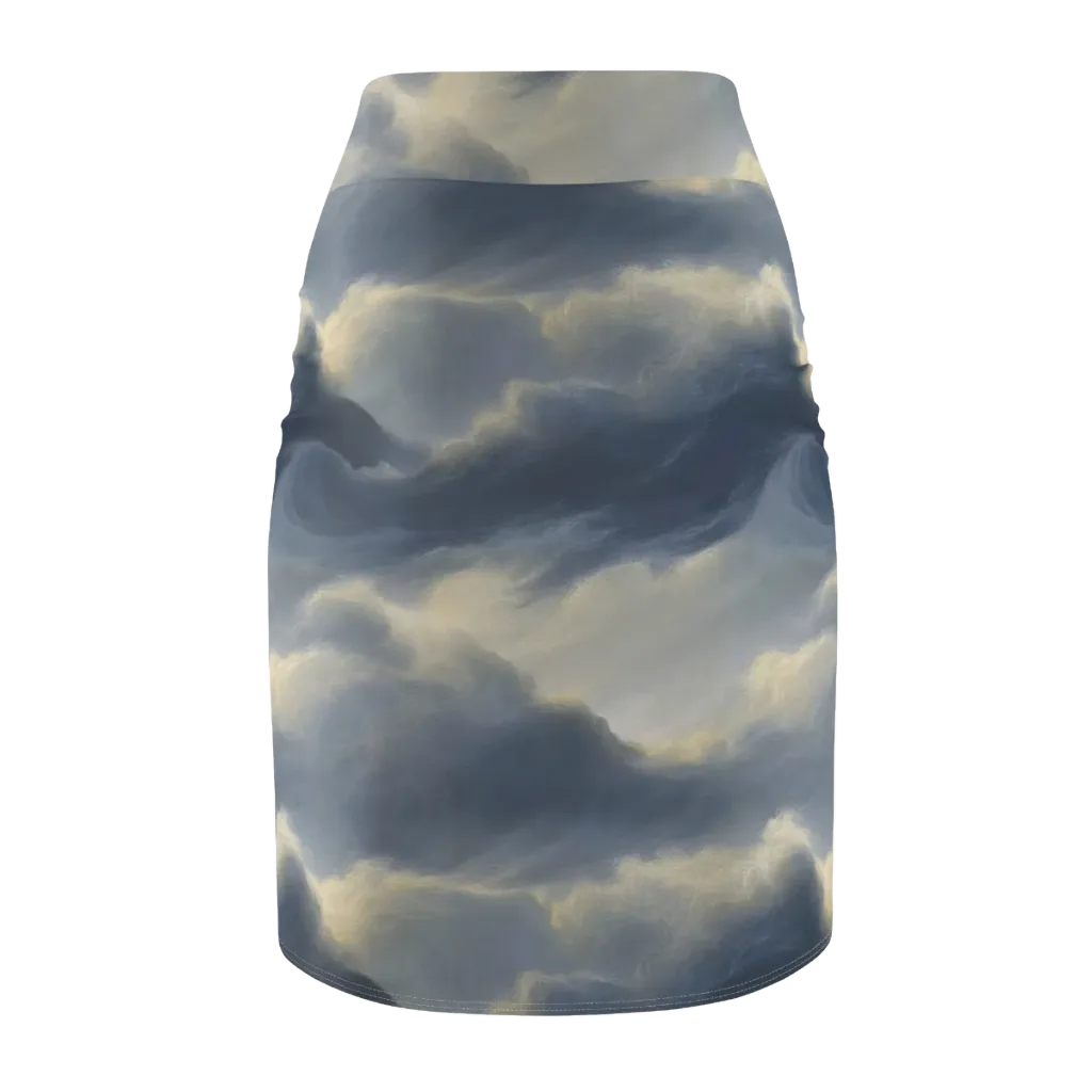 Cloudwater on Pencil Skirt — Back