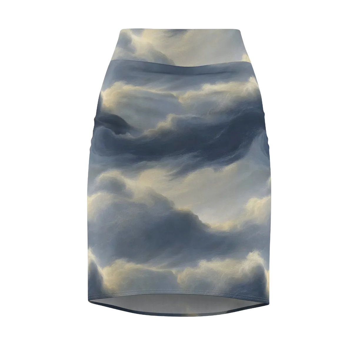 Cloudwater on Pencil Skirt — Front