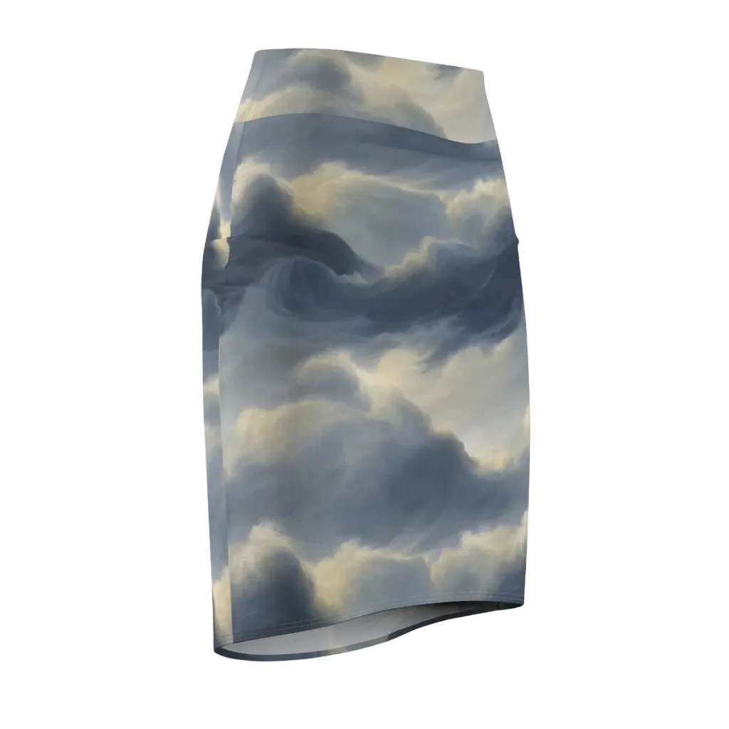 Cloudwater on Pencil Skirt — Front Side