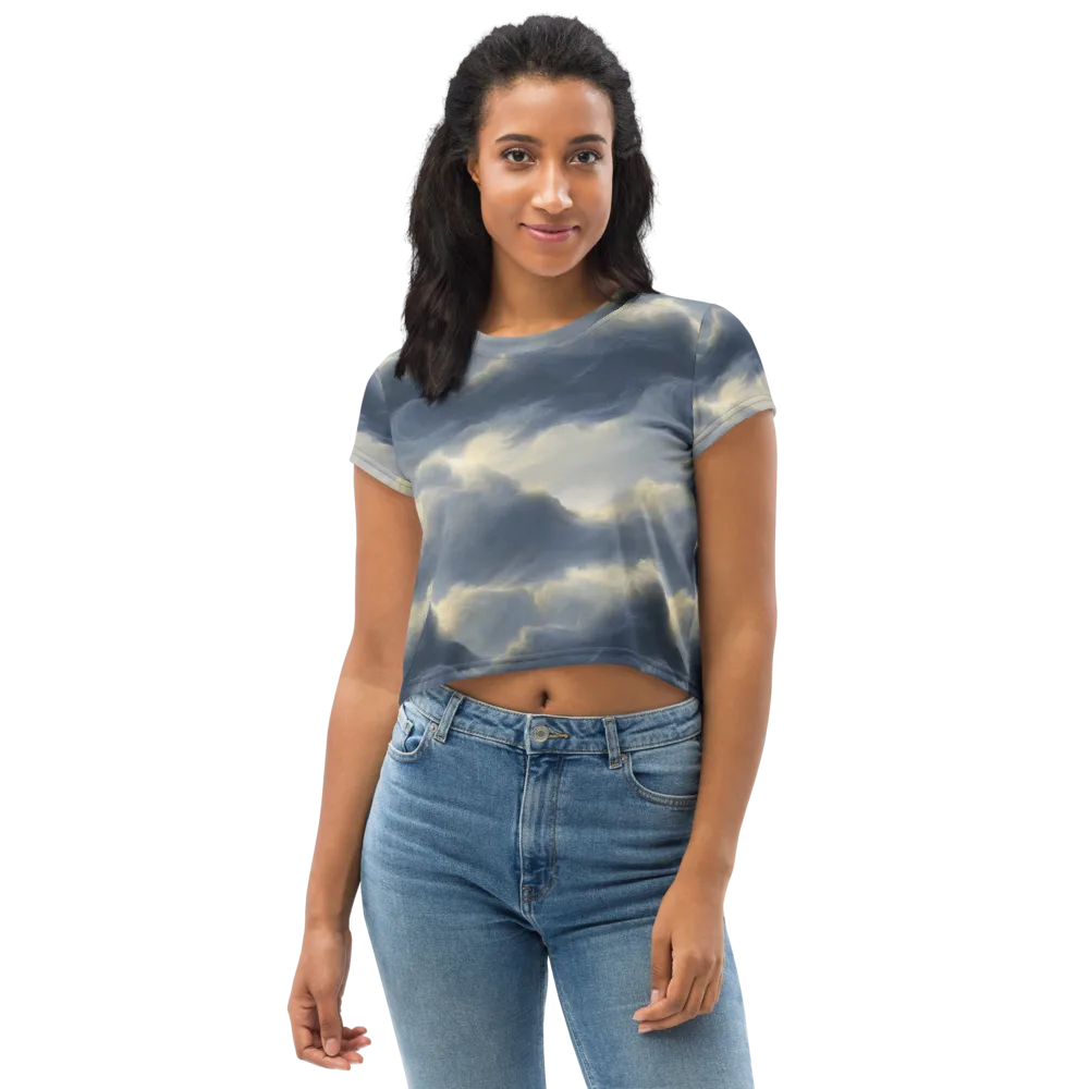 Cloudwater on Crop Tee — Front