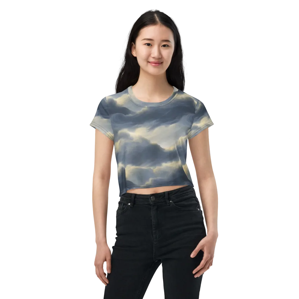 Cloudwater on Crop Tee — Front