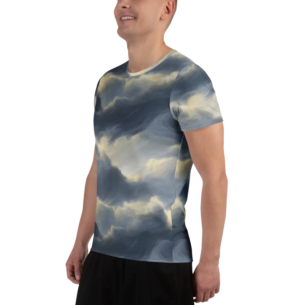 Cloudwater on Men's Athletic T-Shirt — Left