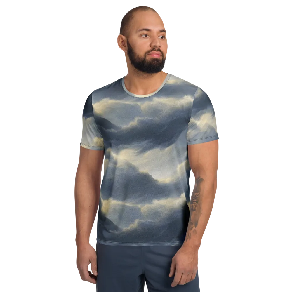 Cloudwater on Men's Athletic T-Shirt — Front