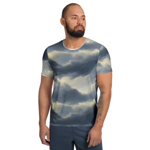 Cloudwater on a Men's Athletic T-Shirt
