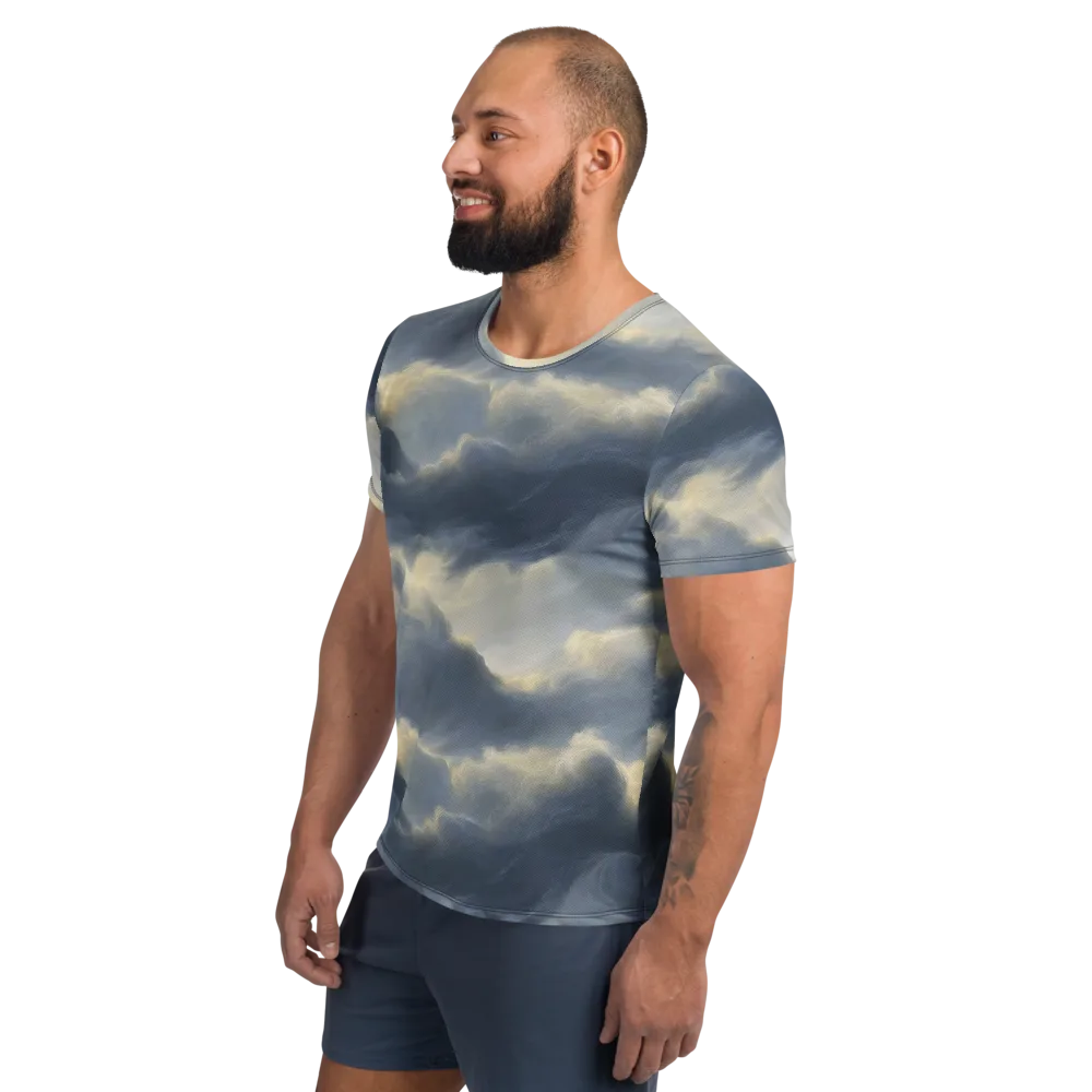 Cloudwater on Men's Athletic T-Shirt — Left