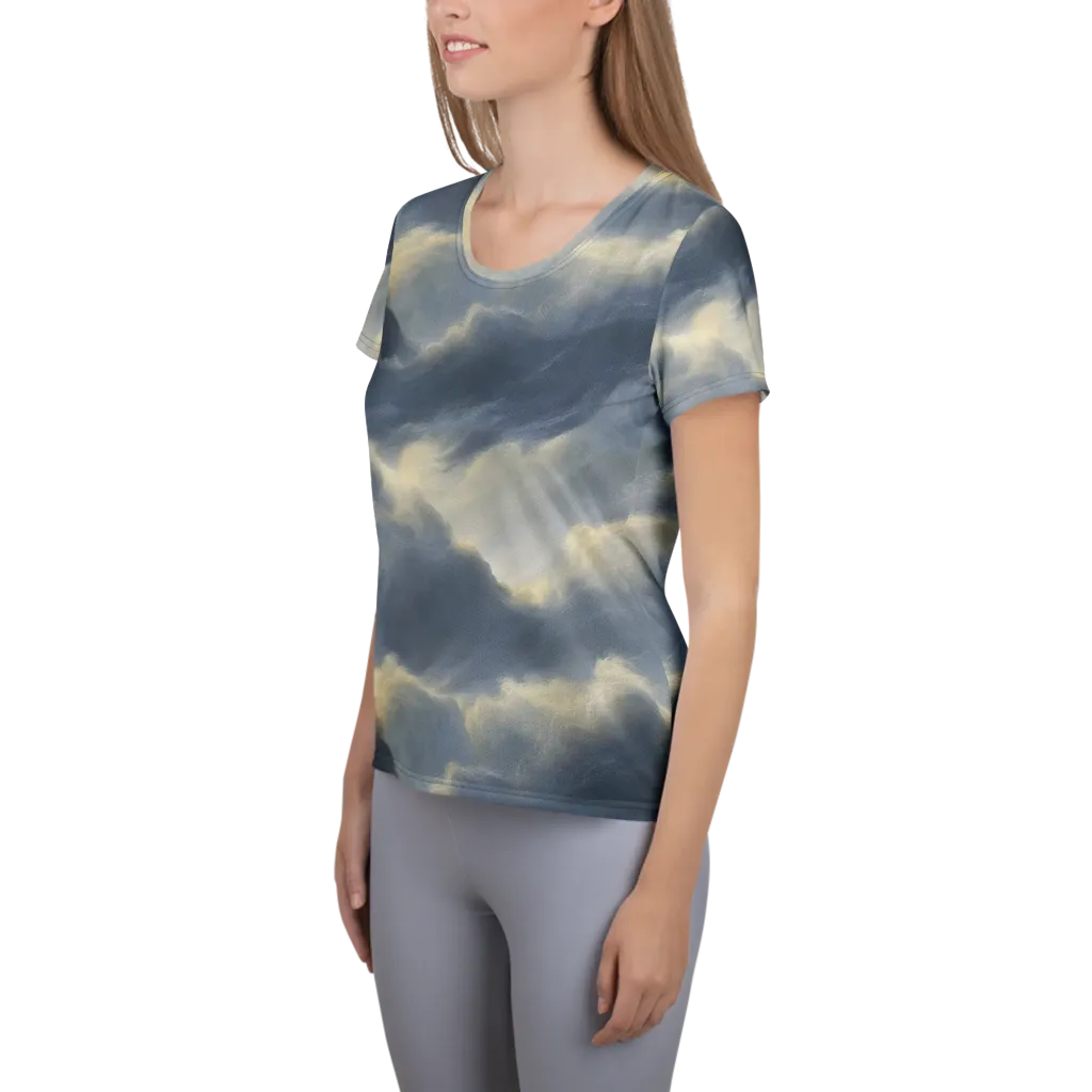 Cloudwater on Women's Athletic T-Shirt — Left