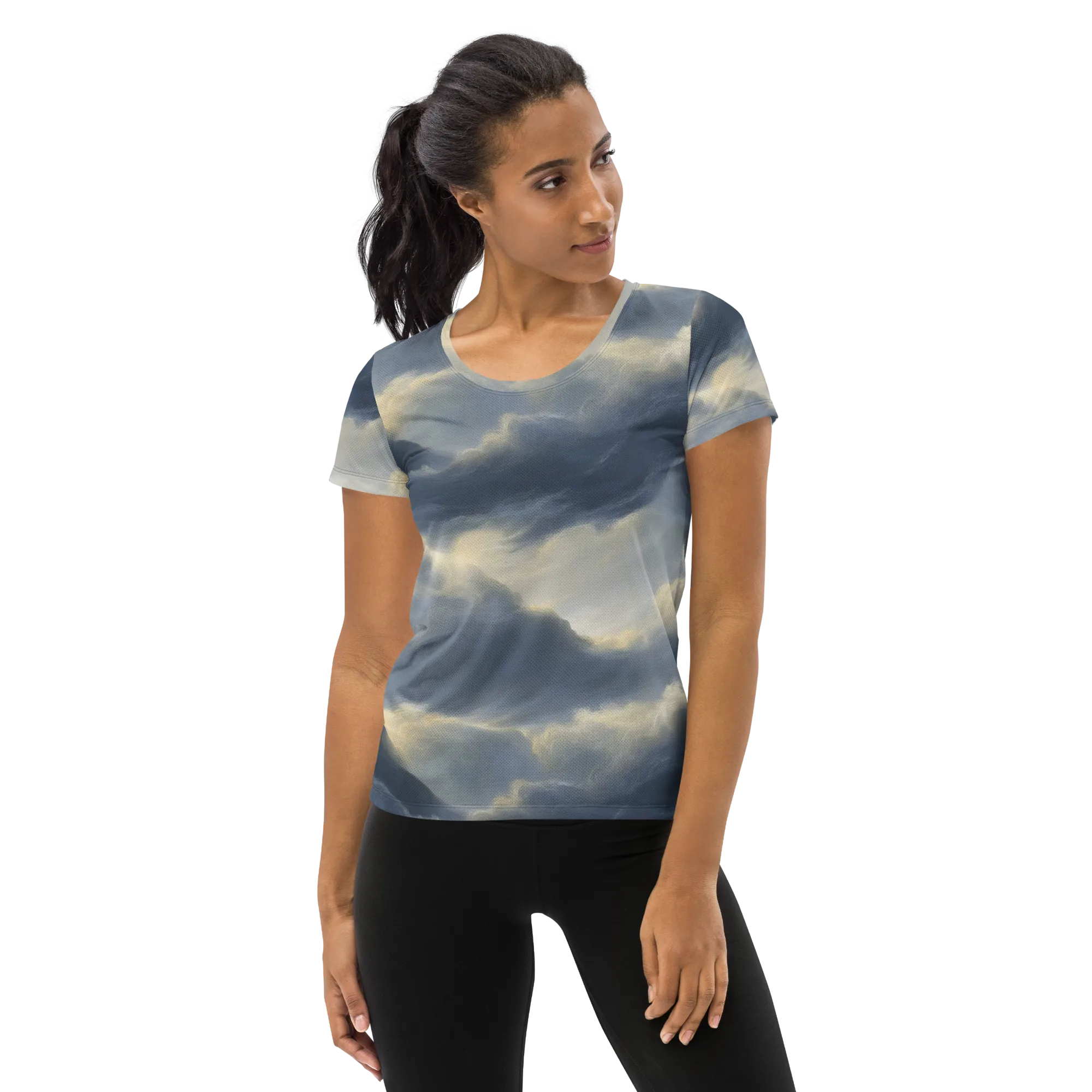 Cloudwater on Women's Athletic T-Shirt — Front