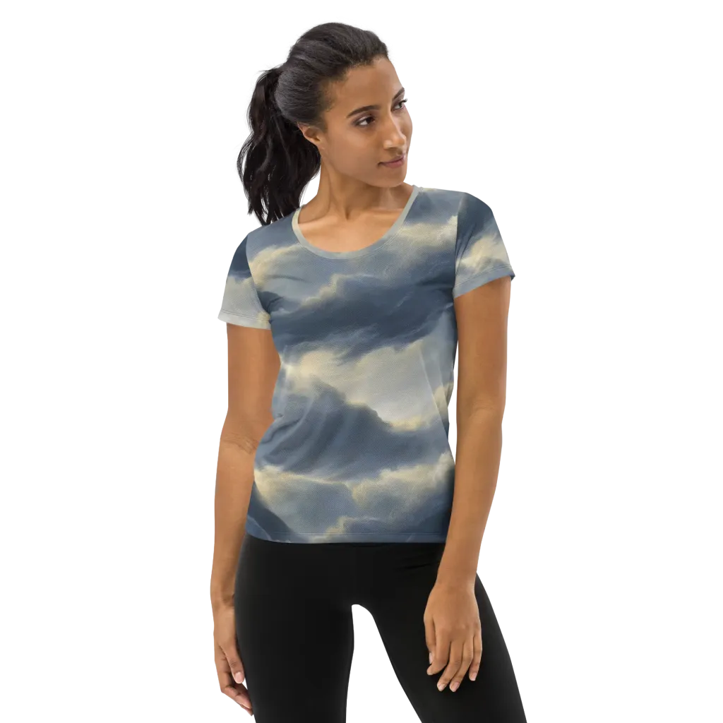 Cloudwater on Women's Athletic T-Shirt — Front