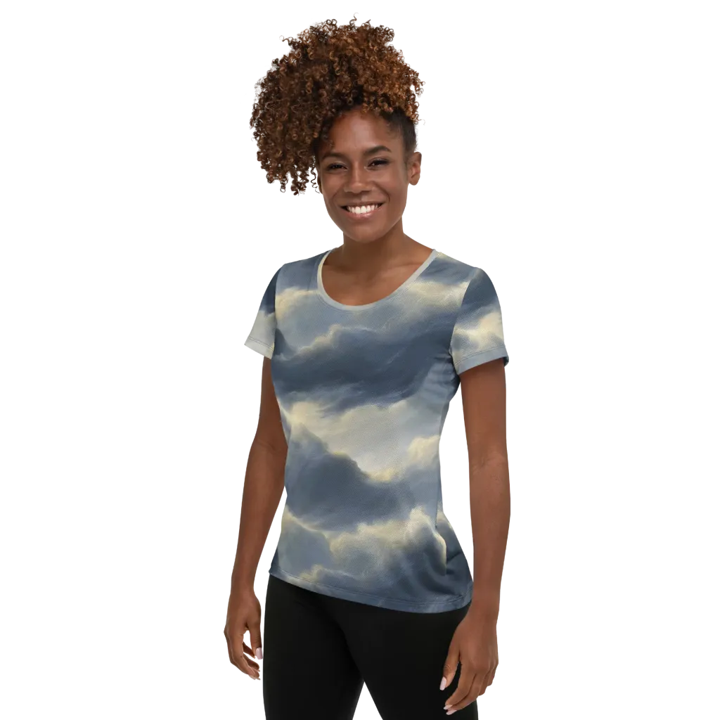 Cloudwater on Women's Athletic T-Shirt — Left
