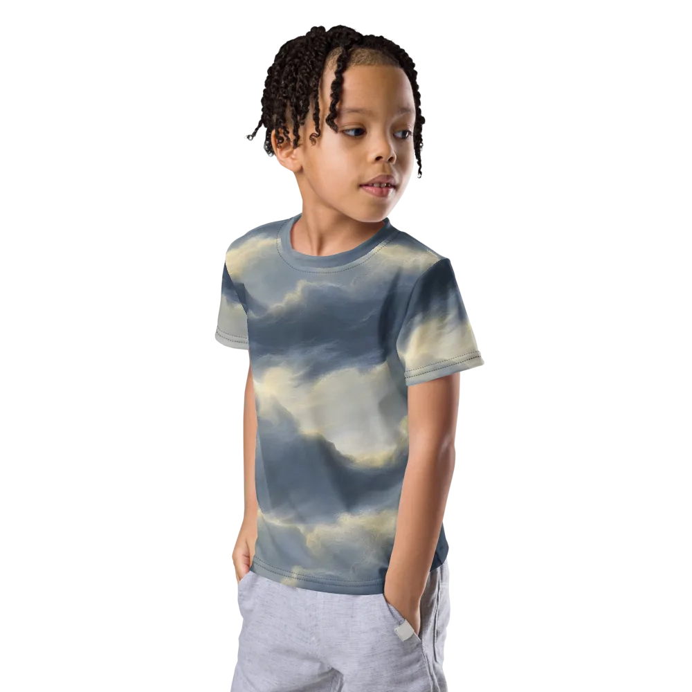 Cloudwater on Kids Crew Neck T-Shirt — Left Front