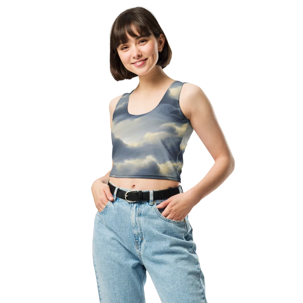 Cloudwater on Crop Top — Front